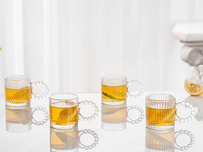 Elegant Small Glass Mugs for Coffee/Tea