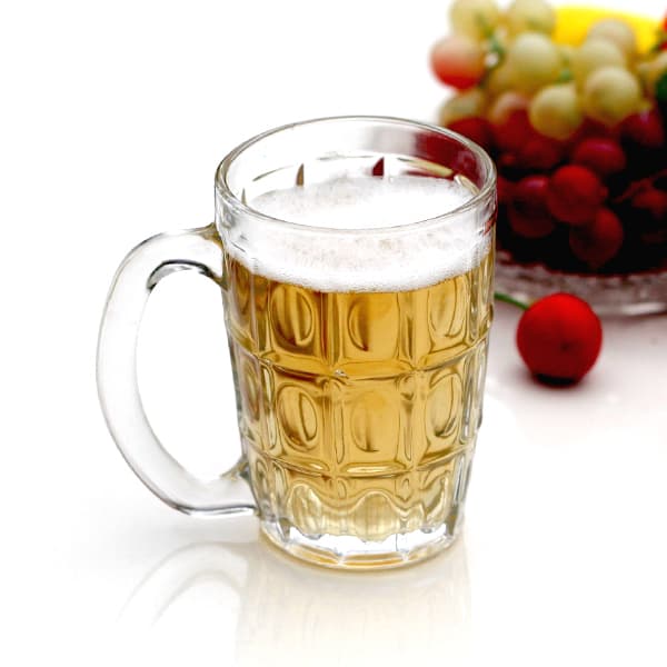Classic Dimpled Glass Mug for Beer
