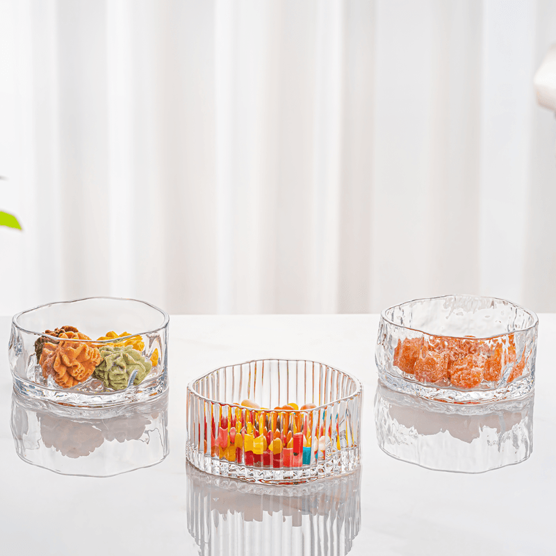 Hot Selling Twisted Glass Bowls for Candies/Snacks/Salads