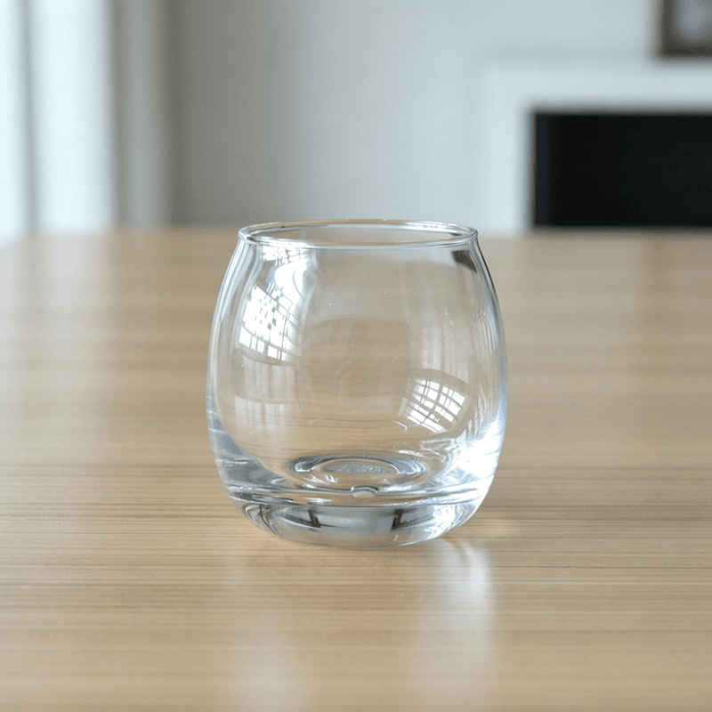 Round Ball Shape Glass Candle Cups with 135ml Volume