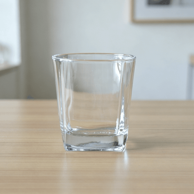 Classic 6oz Square Whisky Glass Tumblers with Customized Logos
