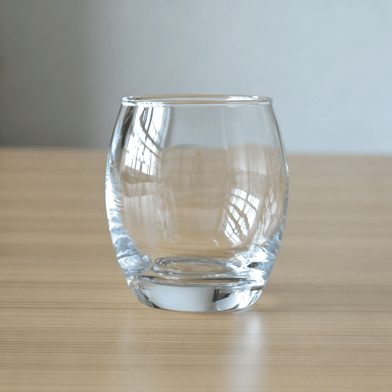 Classic Machine Blown Ball Shape Glass Tumblers 300ml for Whisky/Rum/Drinks