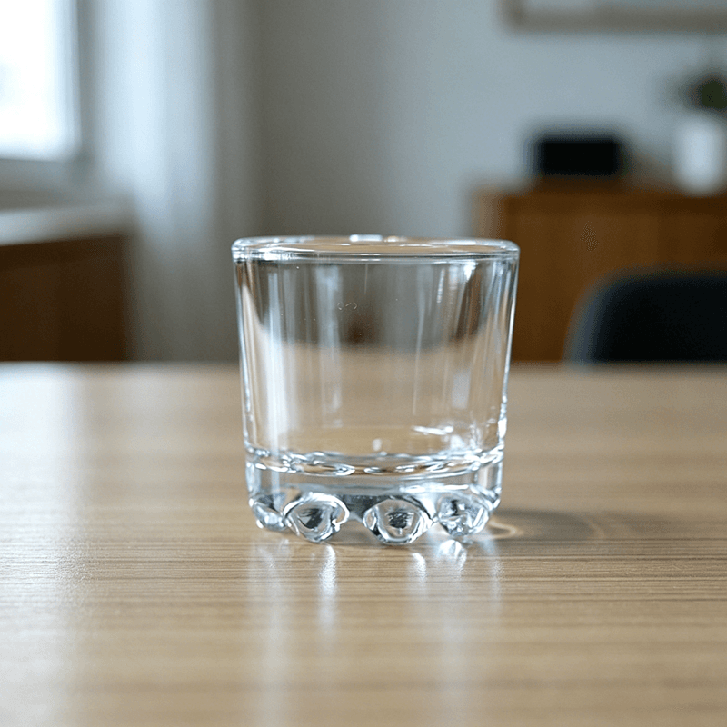 Round 45ml/1.5oz Shot Glasses with Pearl-dotted Pattern Base