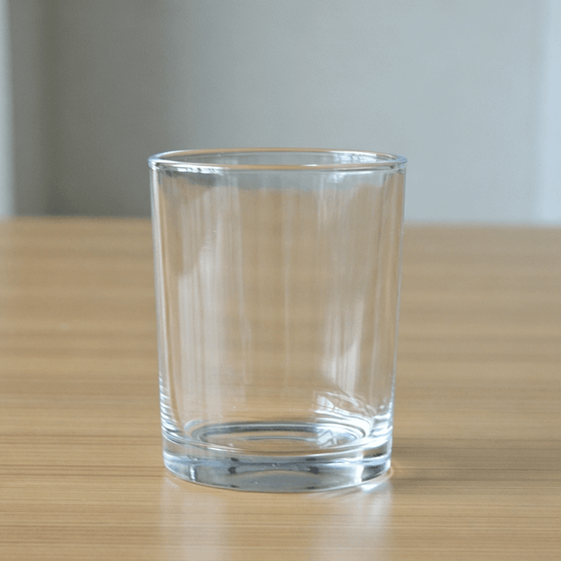Machine Pressed Round Glass Cups for Whisky/Rum/Water/Candle