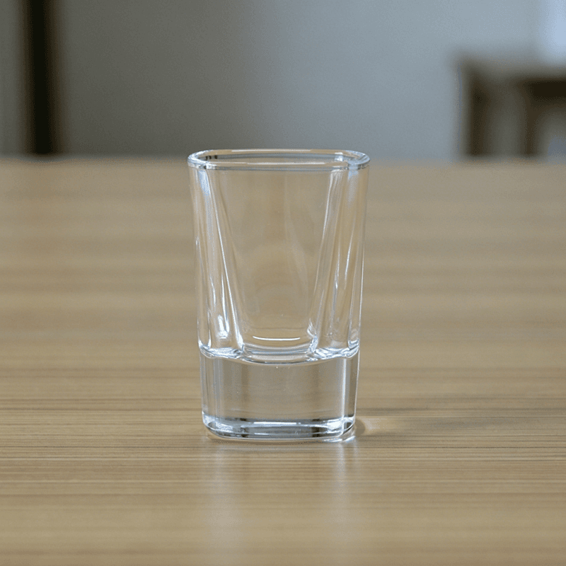 Thick Base Square Shot Glasses with 45ml/1.5oz Capacity