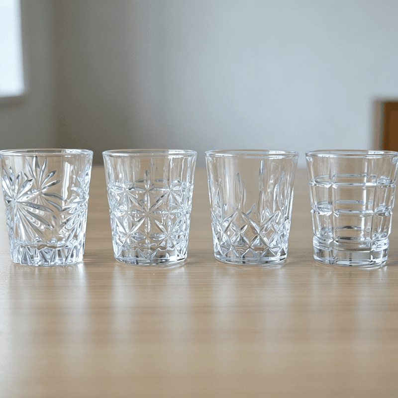 Elegant Designs 2oz Shot Glasses with Engraving Patterns