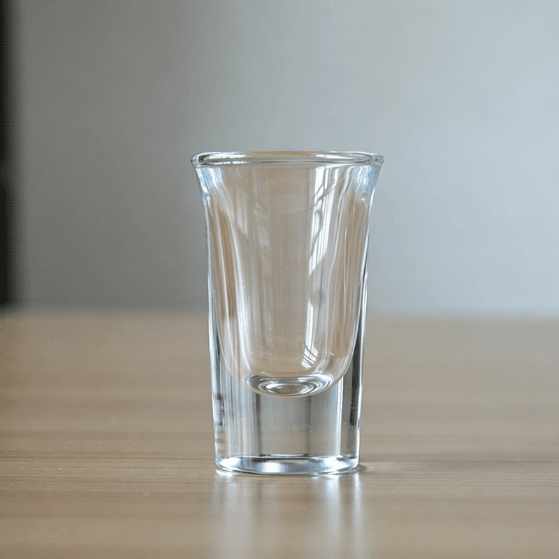 Heavy Style Thick Wall Bullet Shot Glasses 1oz Small Glass Cups
