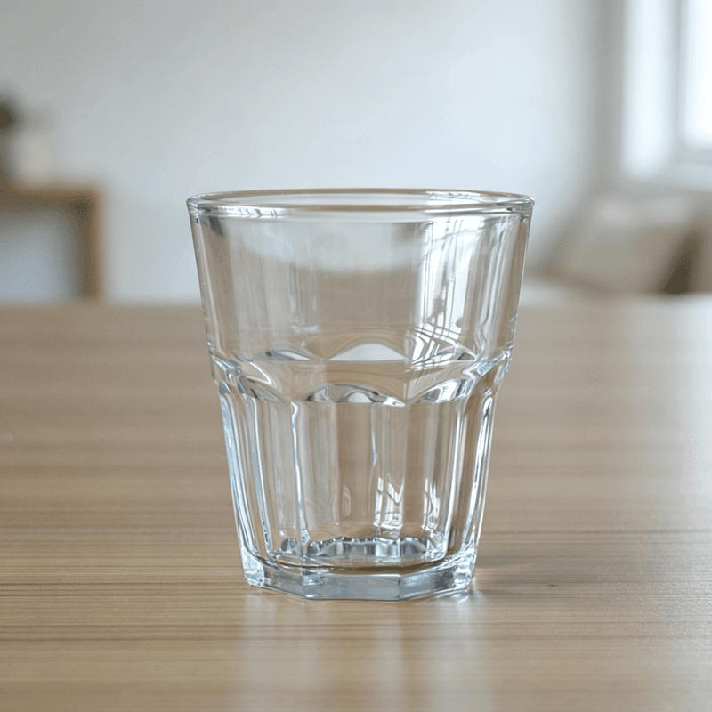 Cheap Octagonal Glass Tumblers with 250ml Volume