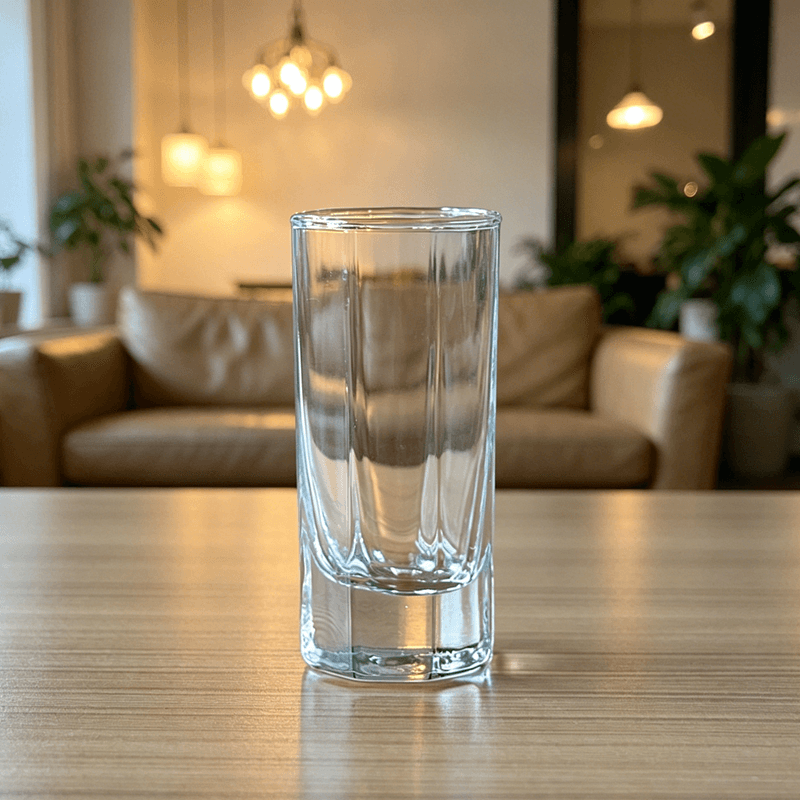 Classic Hexagonal 60ml Shot Glasses for Vodka/Tequila/Strong Alcohols